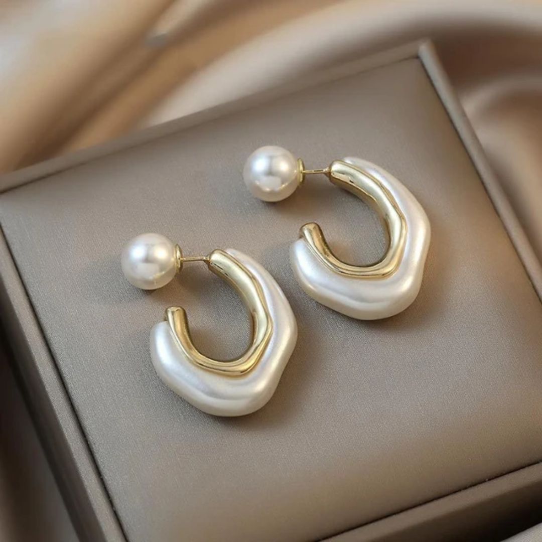 A Pearl Of Wisdom Hoop Earrings