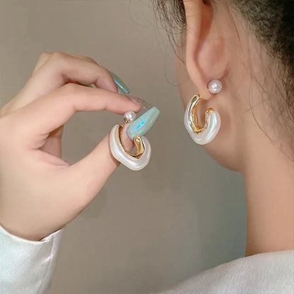 A Pearl Of Wisdom Hoop Earrings