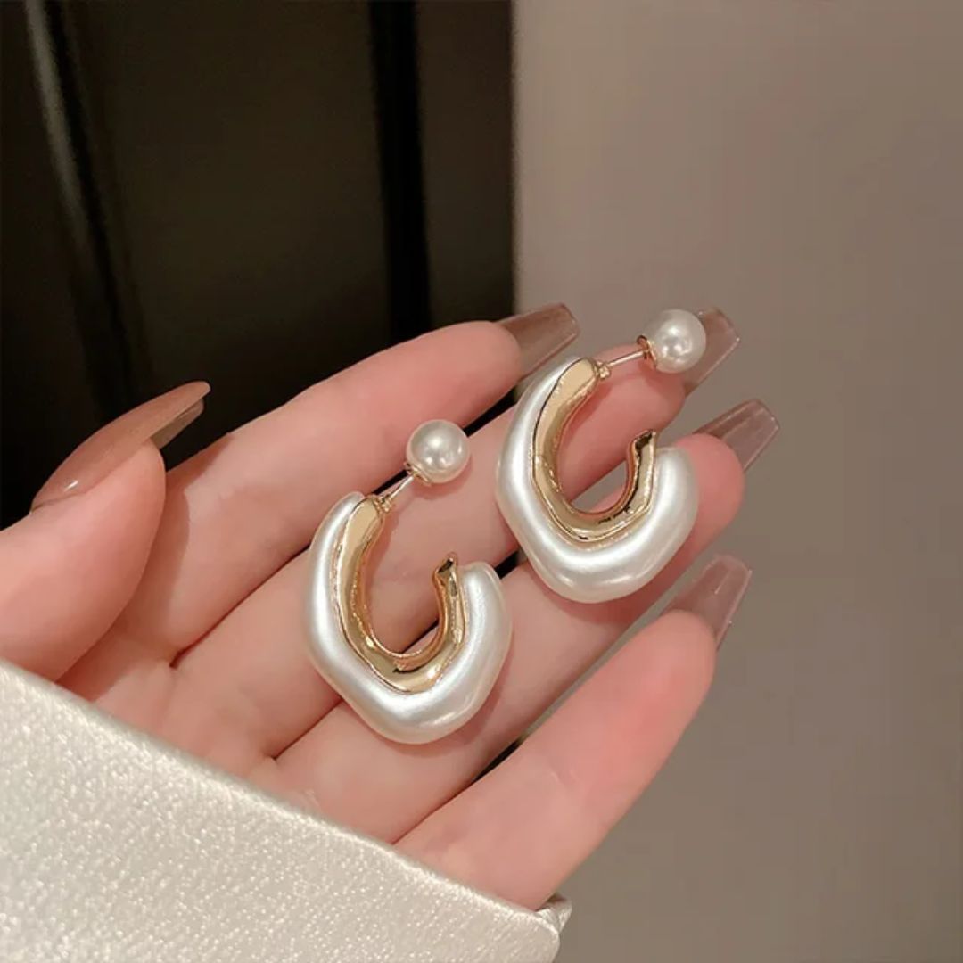 A Pearl Of Wisdom Hoop Earrings