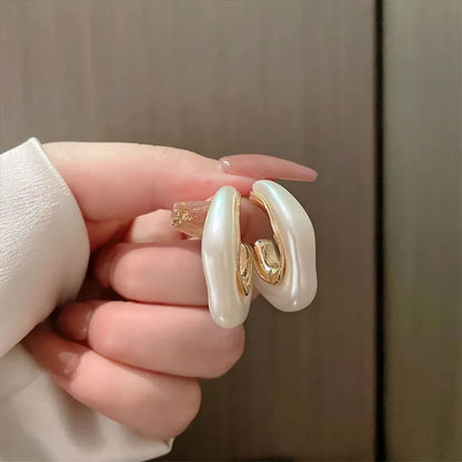 A Pearl Of Wisdom Hoop Earrings