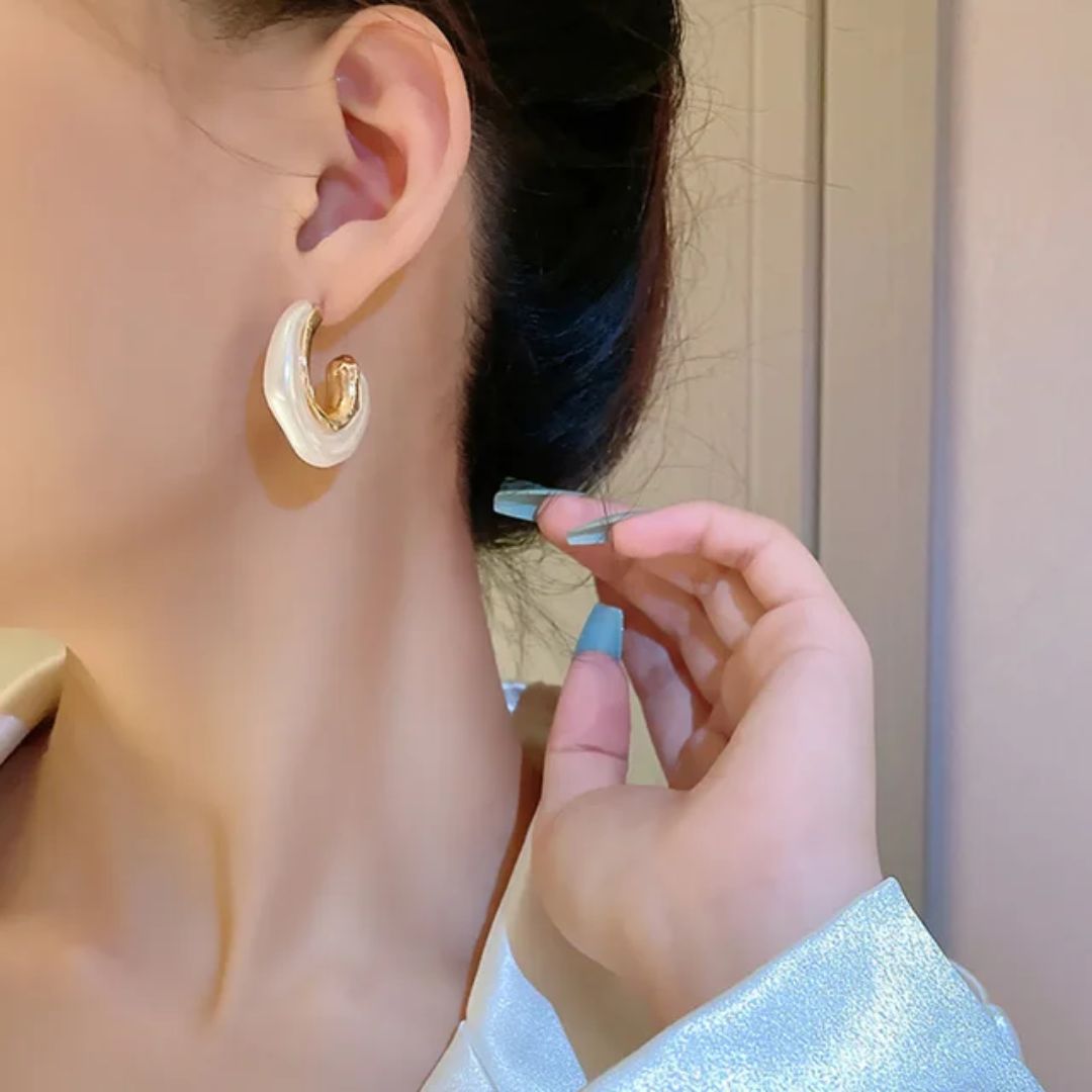 A Pearl Of Wisdom Hoop Earrings