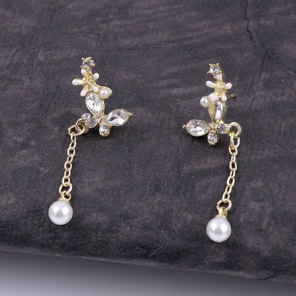 Social Butterfly Pearl Earrings