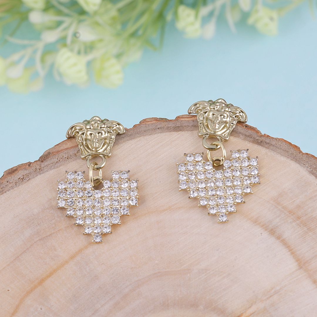 Bling Blogger Heart Earrings