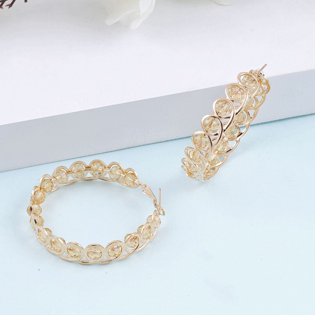 As Pretty As Gold Hoop Earrings