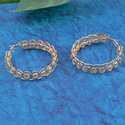 As Pretty As Gold Hoop Earrings