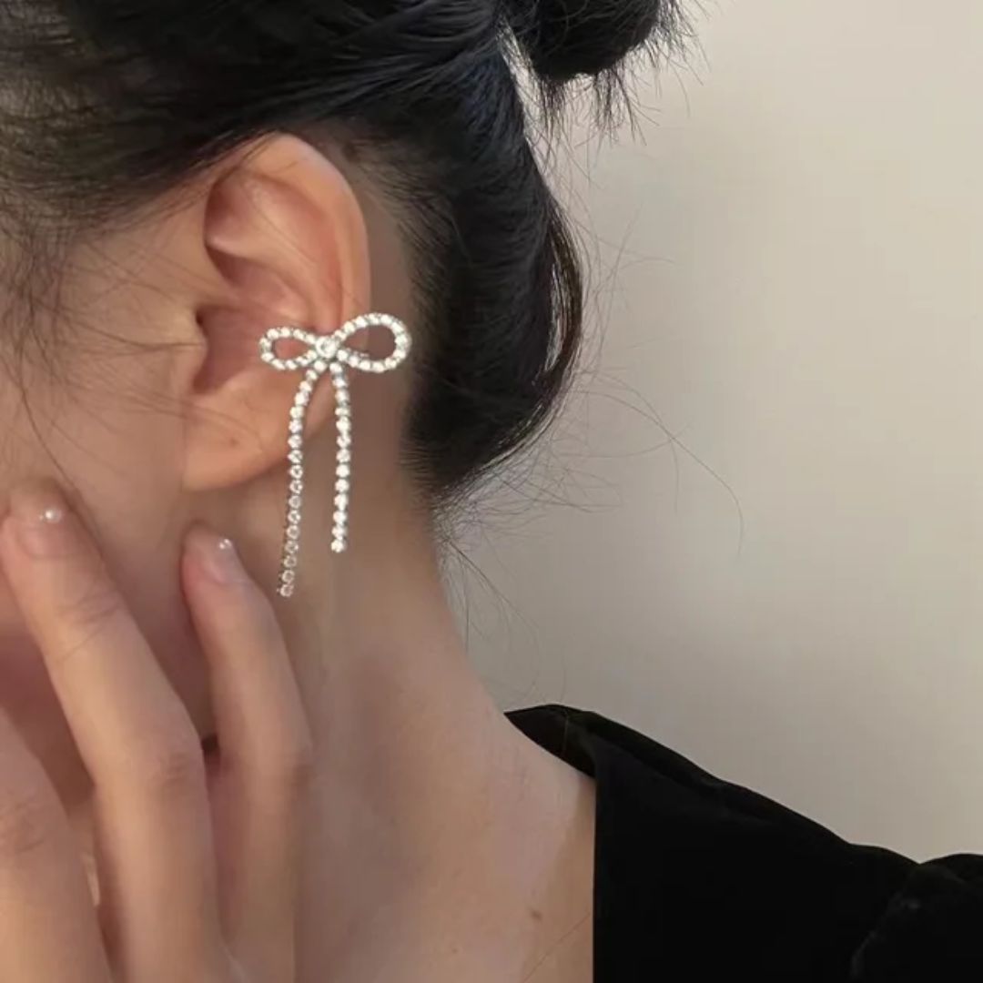 Bling Blogger Bow Earcuff