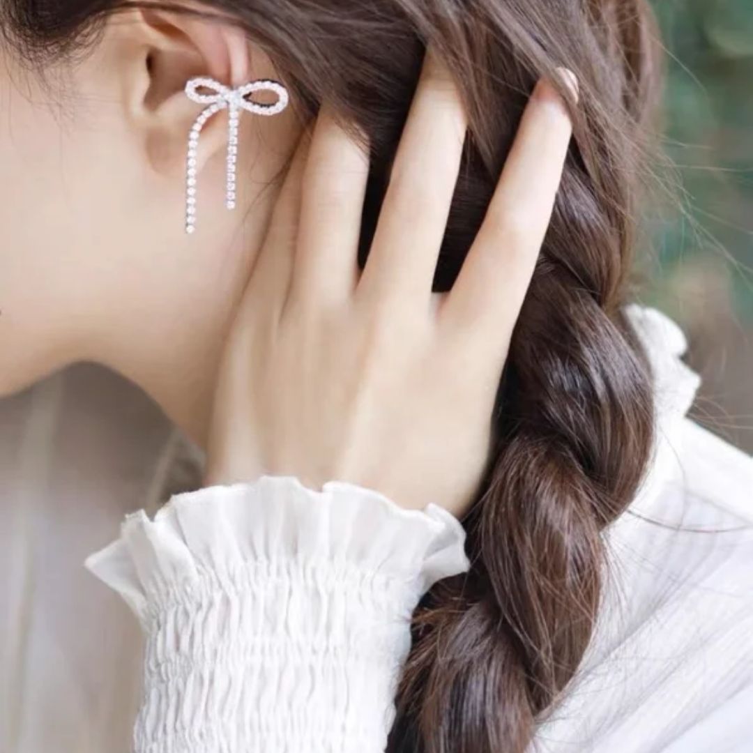 Bling Blogger Bow Earcuff