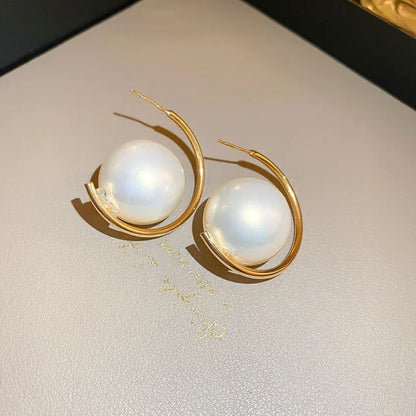 A Pearl Of Wisdom Hoop Earrings