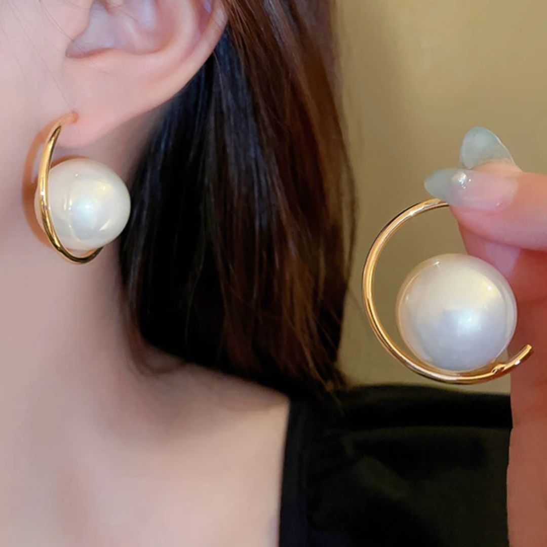 A Pearl Of Wisdom Hoop Earrings