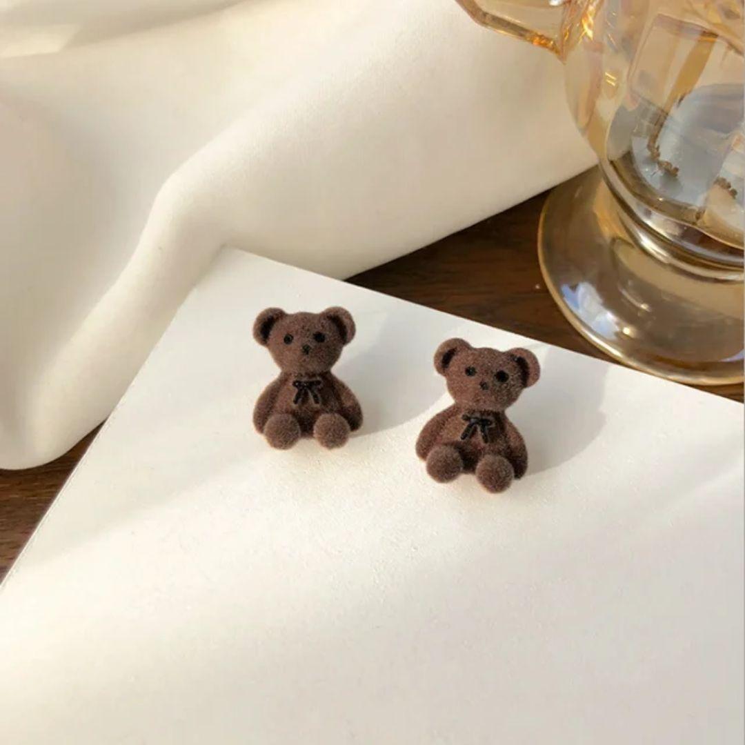 Rabbit Bear Stud Earrings