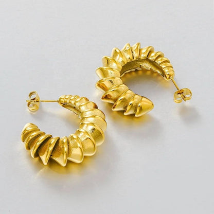 As Gold Hoop Earrings