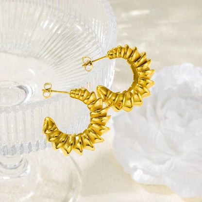 As Gold Hoop Earrings