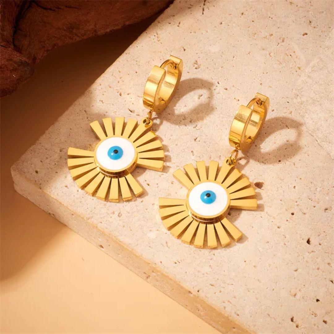 Dazzling Dainty Evil Eye Earrings