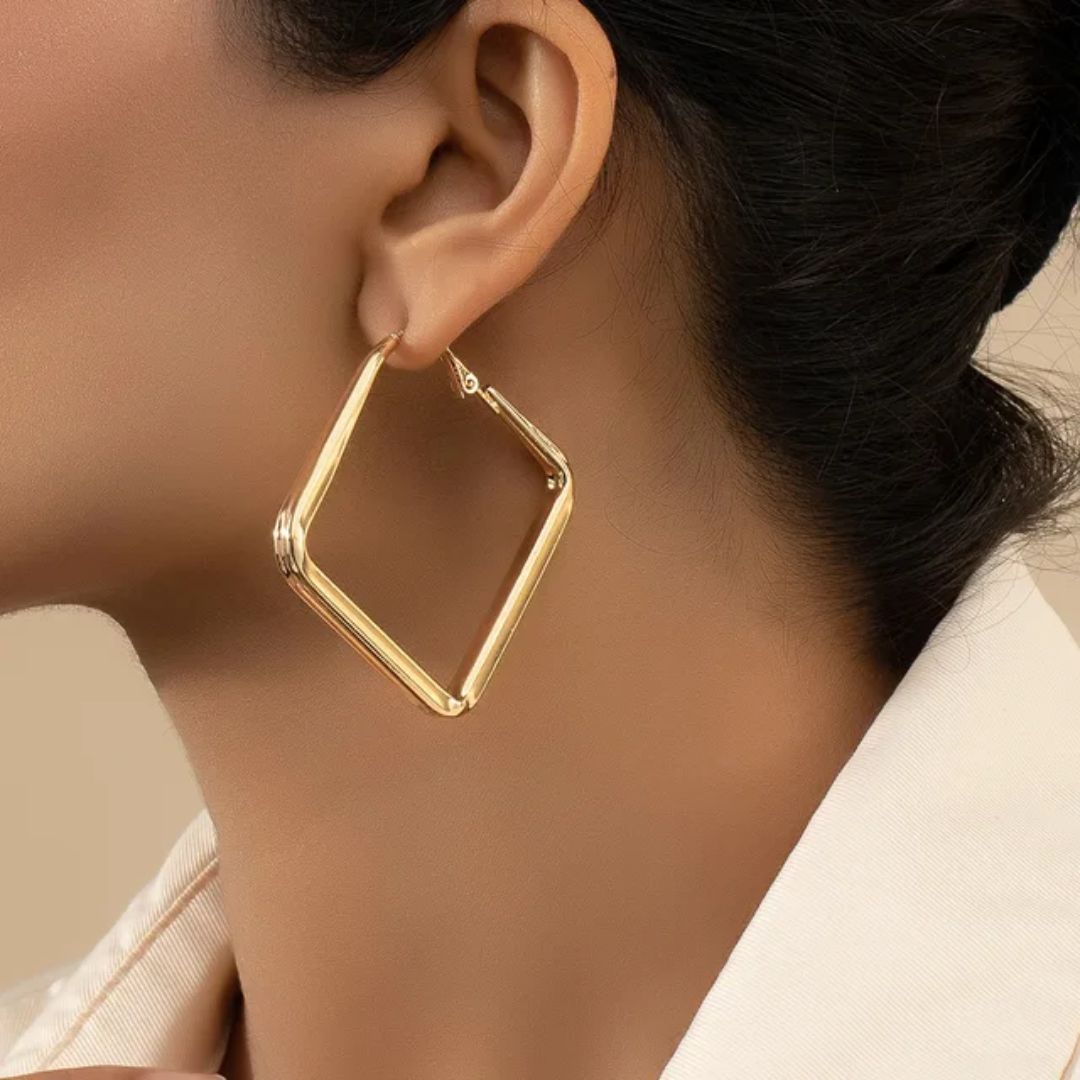 As Pretty As Gold Hoop Earrings