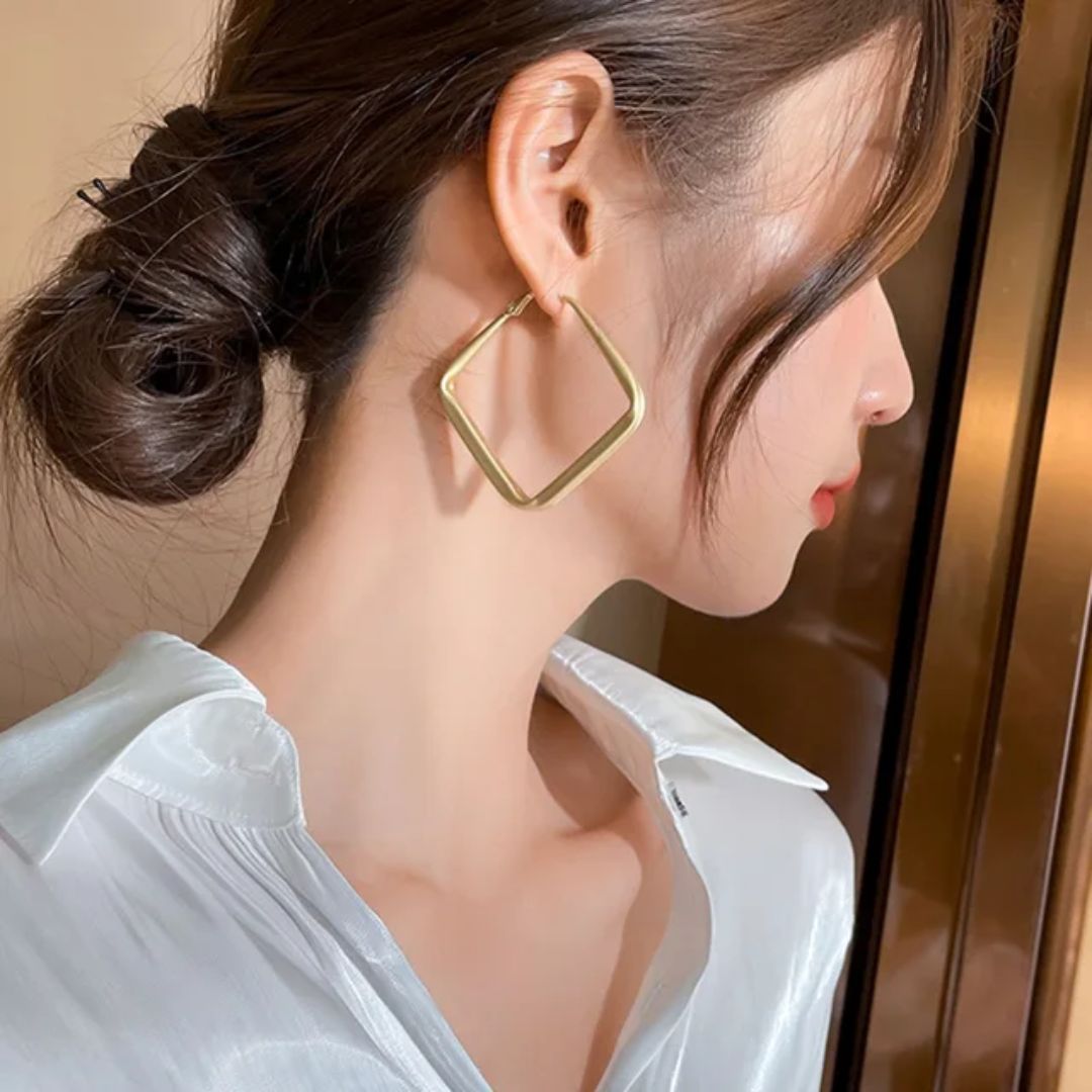 As Pretty As Gold Hoop Earrings