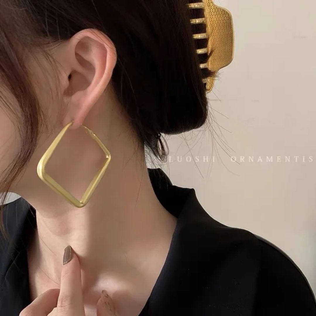 As Pretty As Gold Hoop Earrings