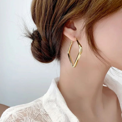 As Pretty As Gold Hoop Earrings