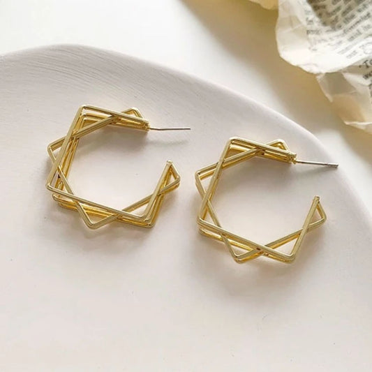 As Pretty As Gold Hoop Earrings