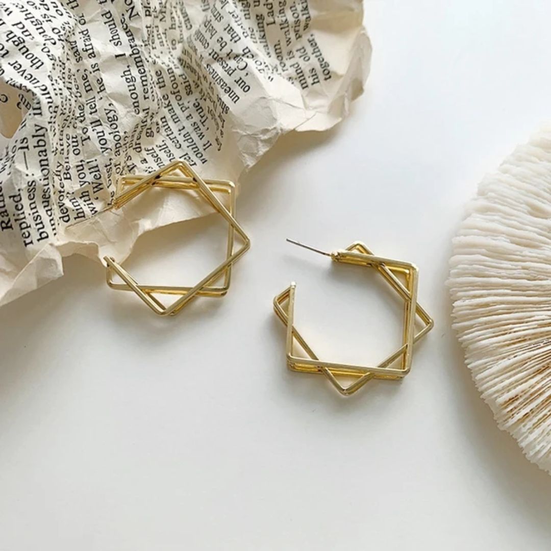 As Pretty As Gold Hoop Earrings