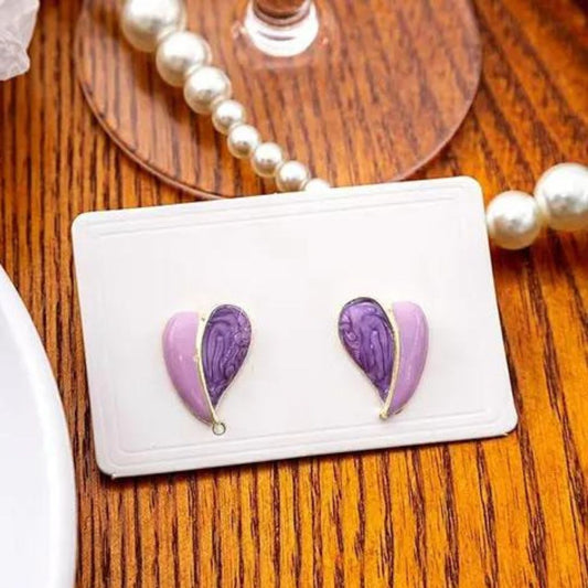 Coloured Heart  Earrings