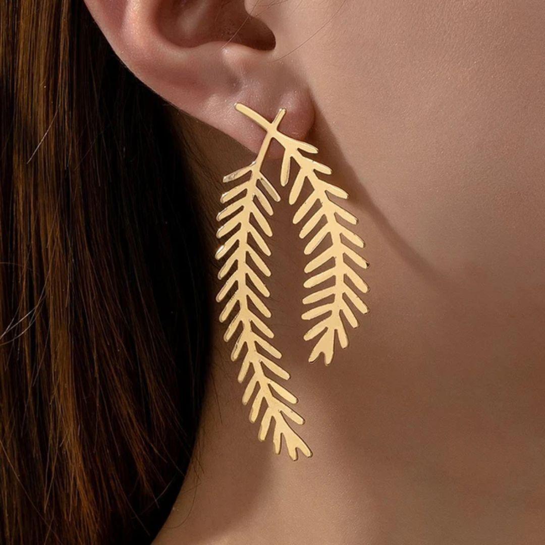 Don't Leaf Me Statement Earrings