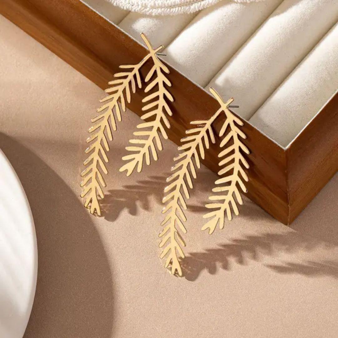 Don't Leaf Me Statement Earrings