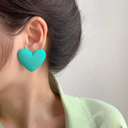 Coloured Heart  Earrings