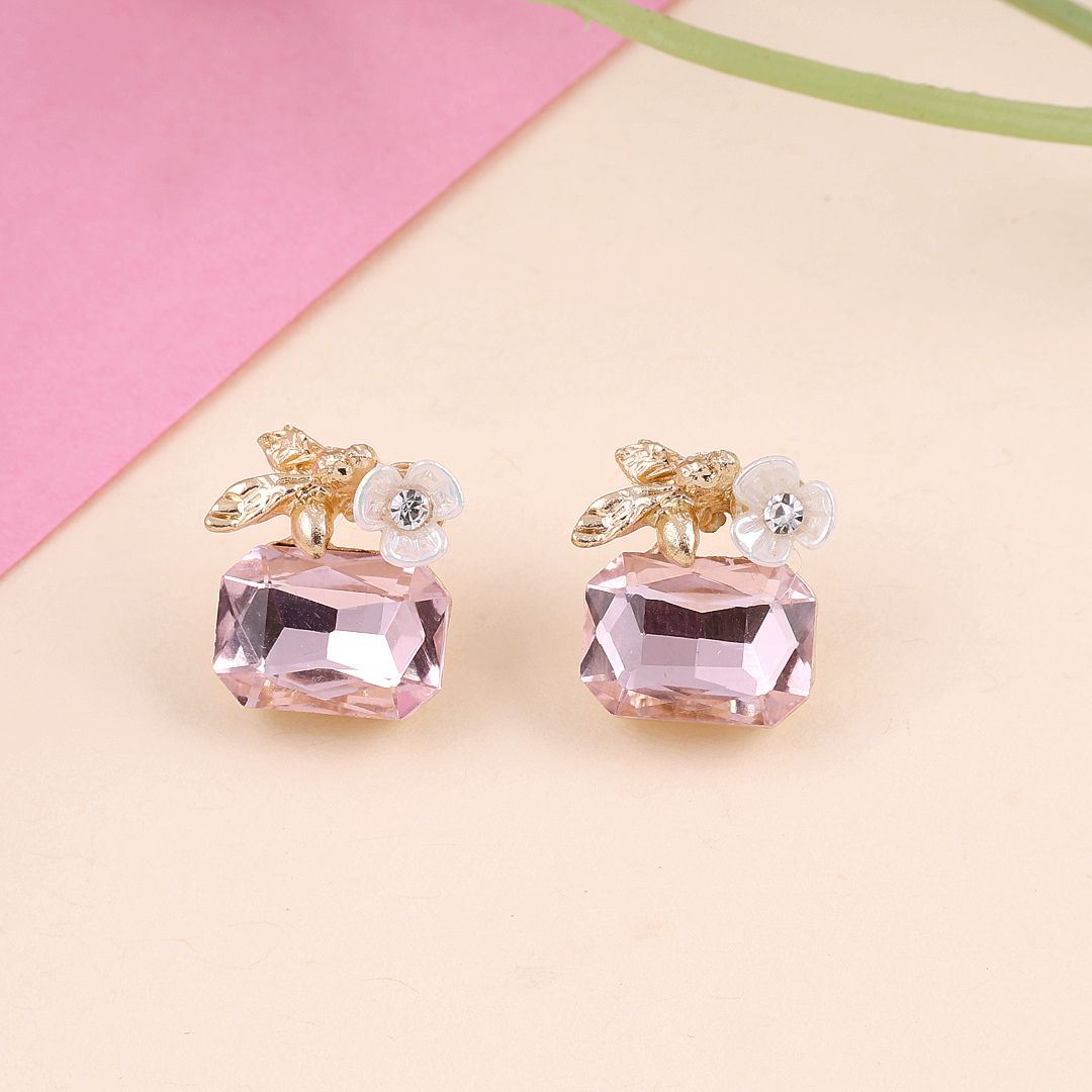 Crystal Daisy Stud Earrings