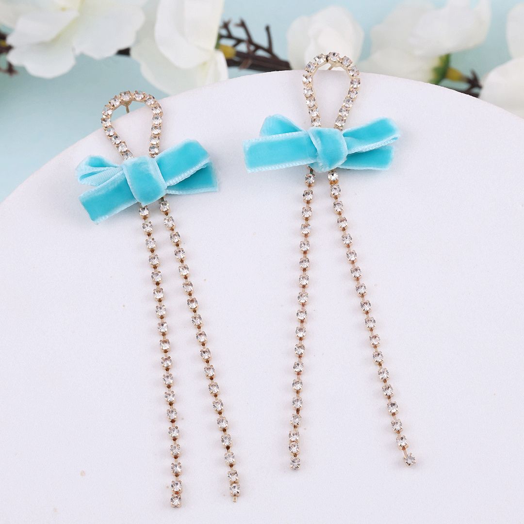 Bling Blogger bow Chain Earring