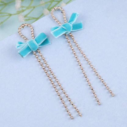 Bling Blogger bow Chain Earring