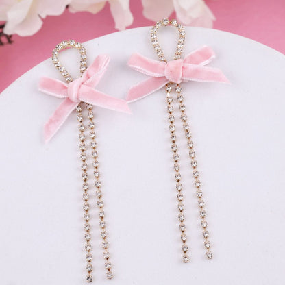 Bling Blogger bow Chain Earring