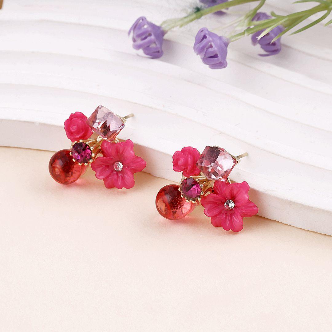 Cut The Crap flower Earrings