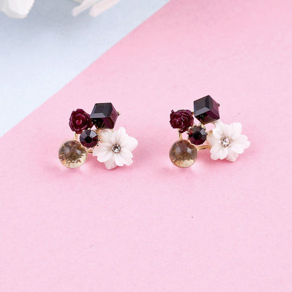 Cut The Crap flower Earrings