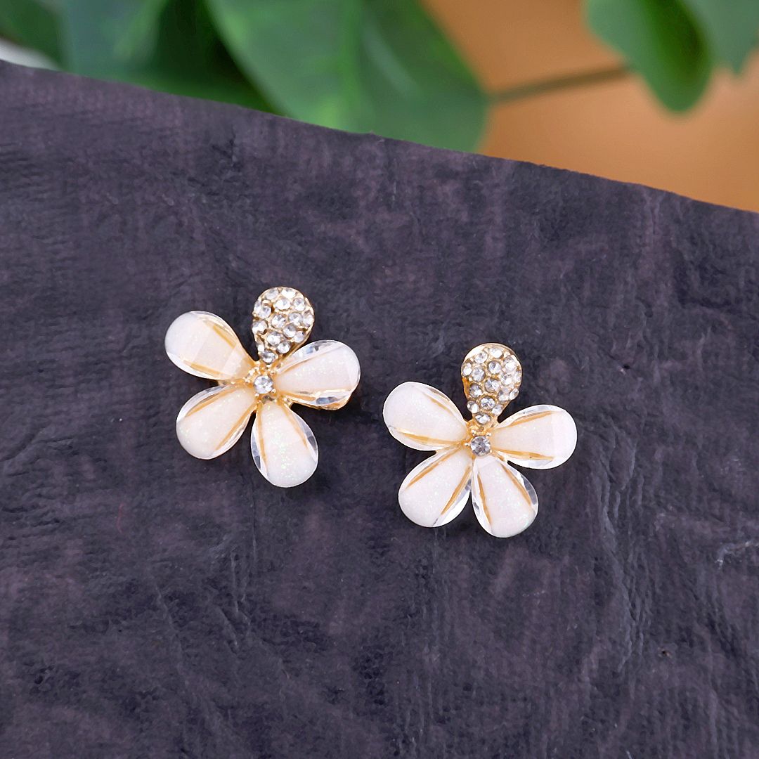 Crystal Flower Earrings