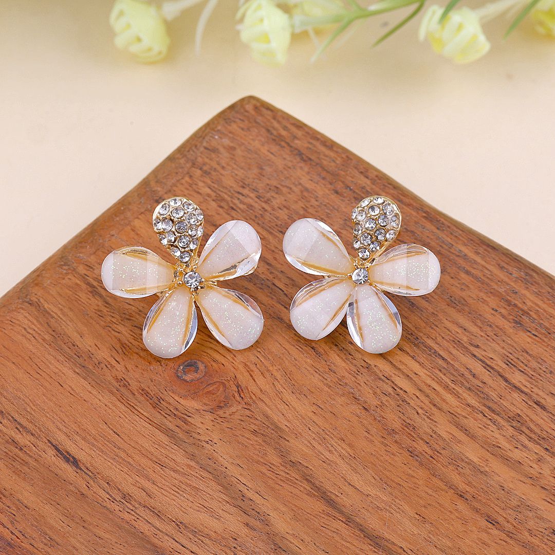 Crystal Flower Earrings