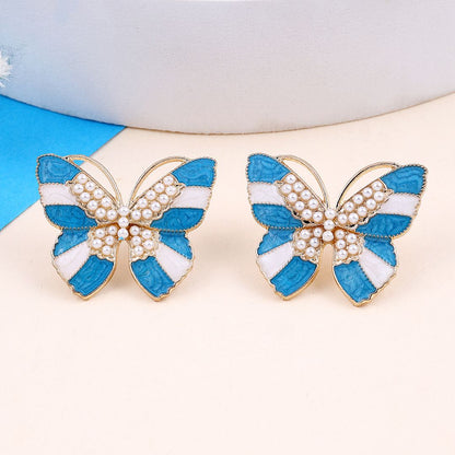 A Pearl Of butterfly Earrings