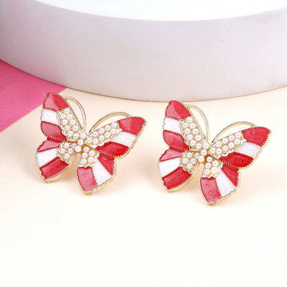 A Pearl Of butterfly Earrings