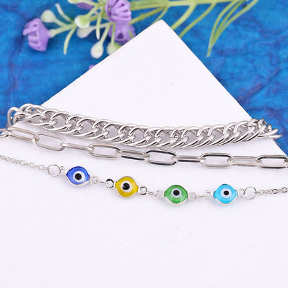 Evil eye chain Bracelet