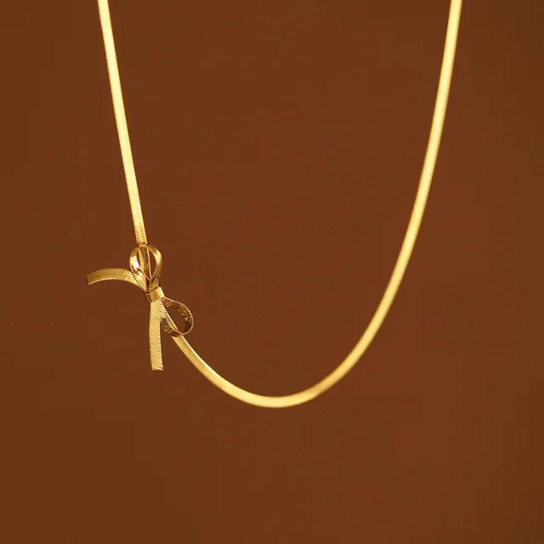 Golden Bow neckpiece