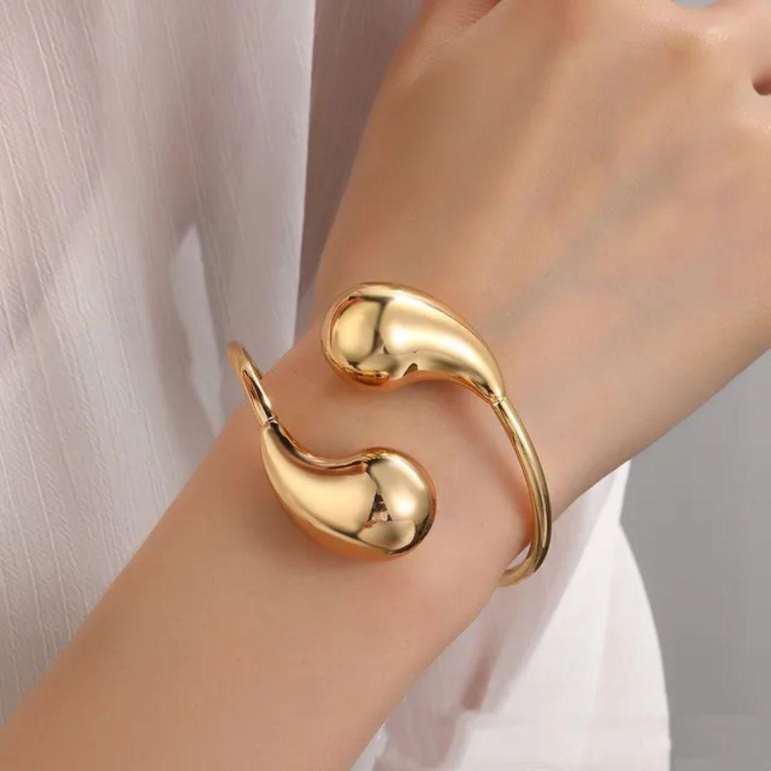 Golden Droplet Cuff