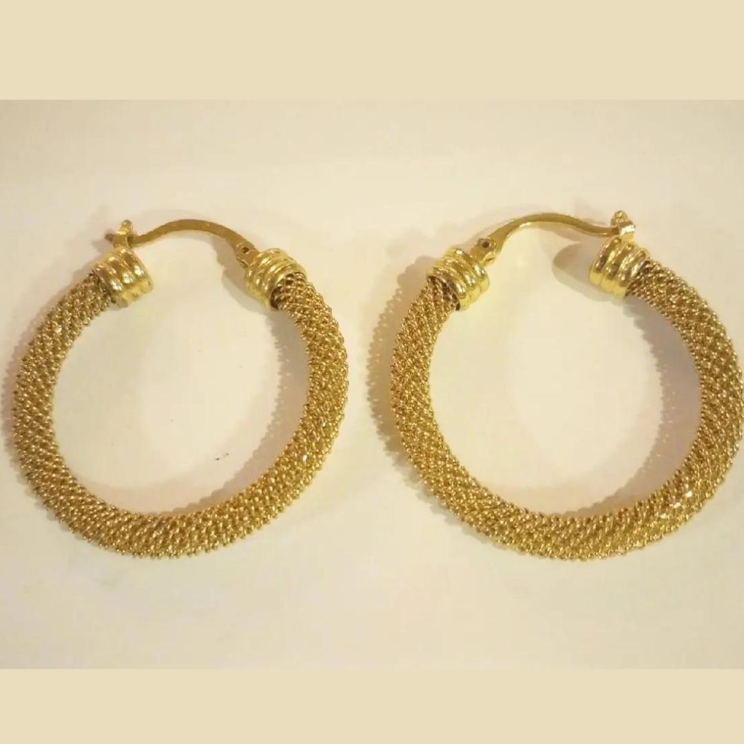 As Pretty As Gold Hoop Earrings