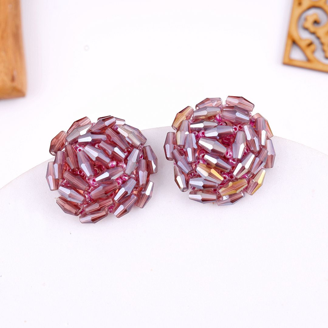 Crystal Beads Stud Earring