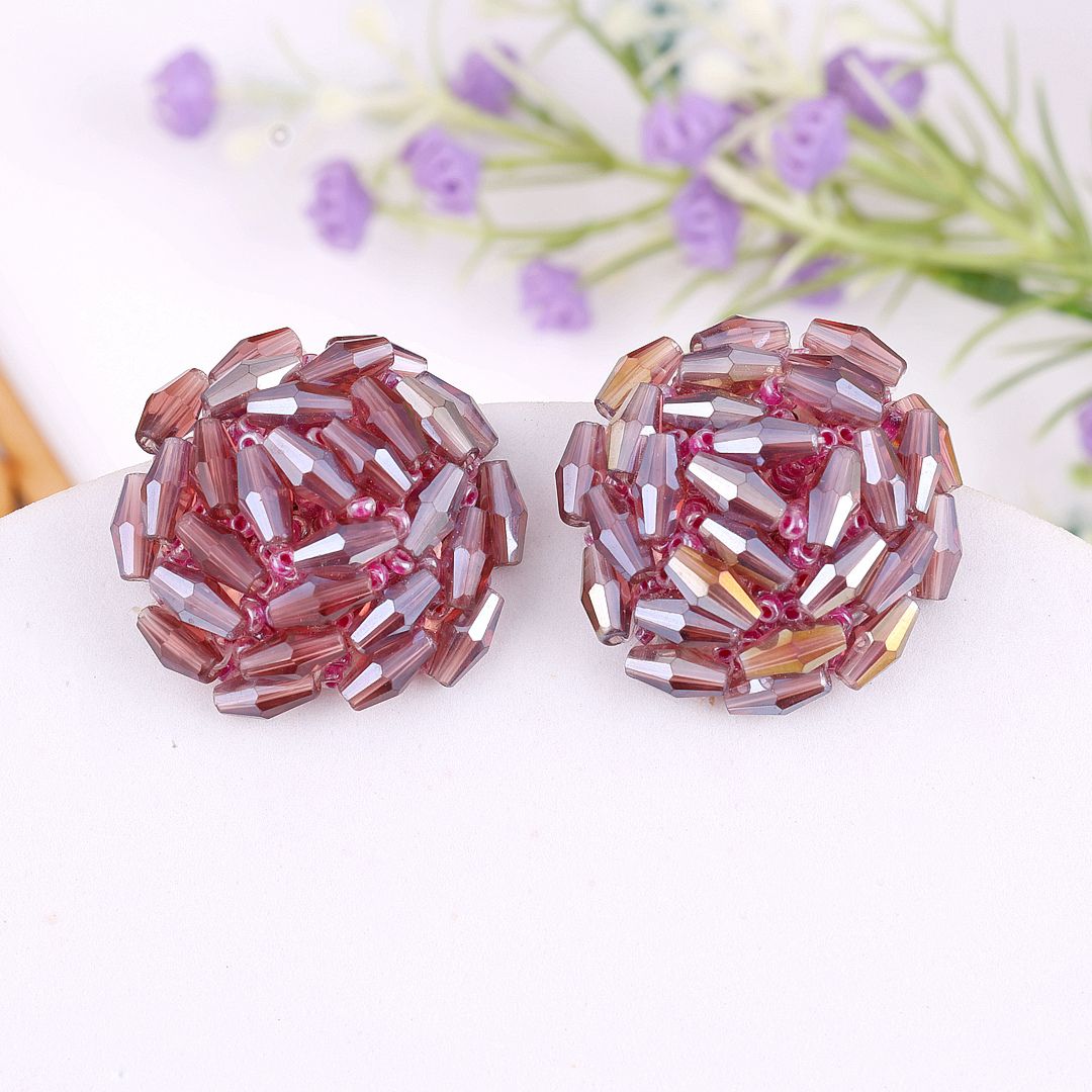 Crystal Beads Stud Earring