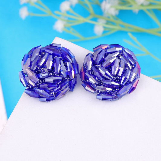 Crystal Beads Stud Earring