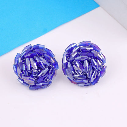 Crystal Beads Stud Earring