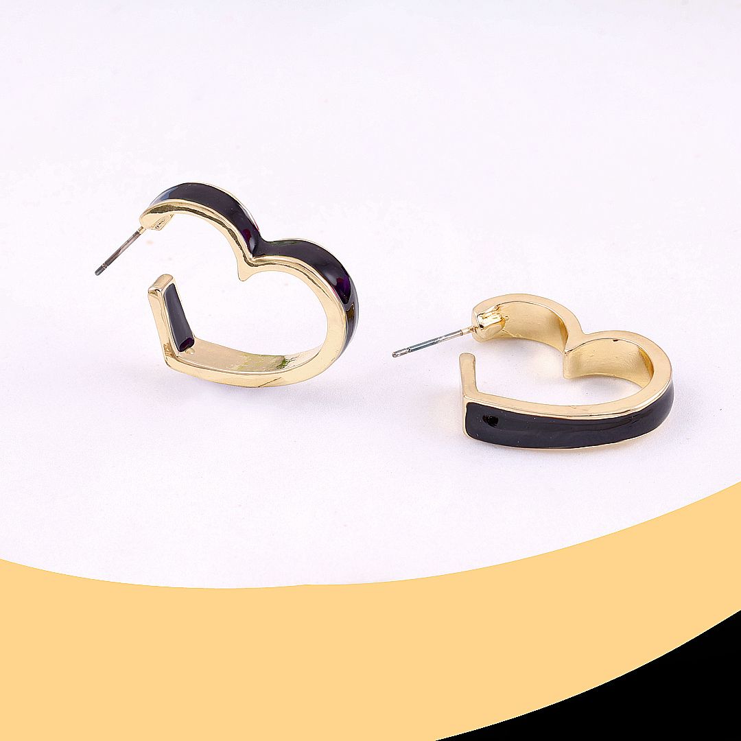 Bling Bloger Heart Earrings