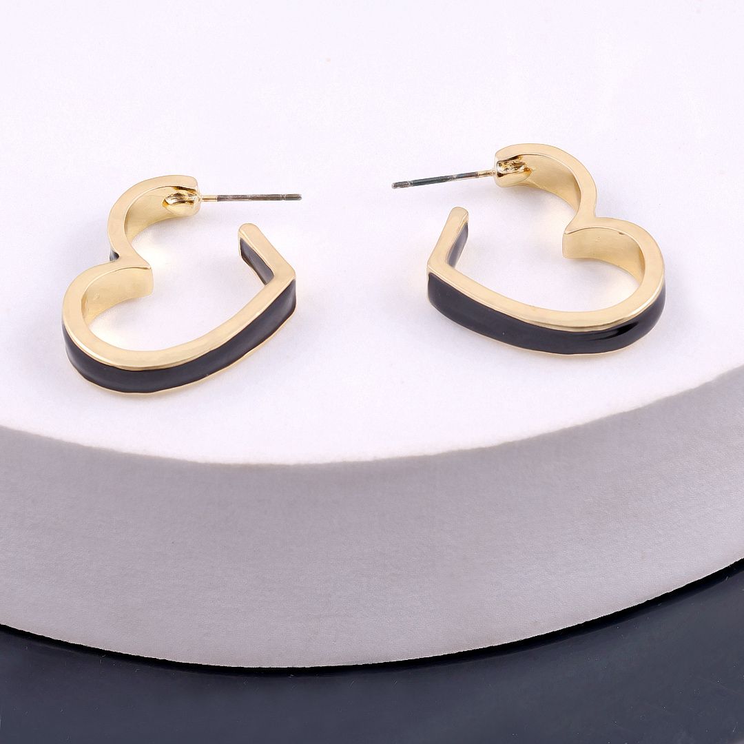 Bling Bloger Heart Earrings