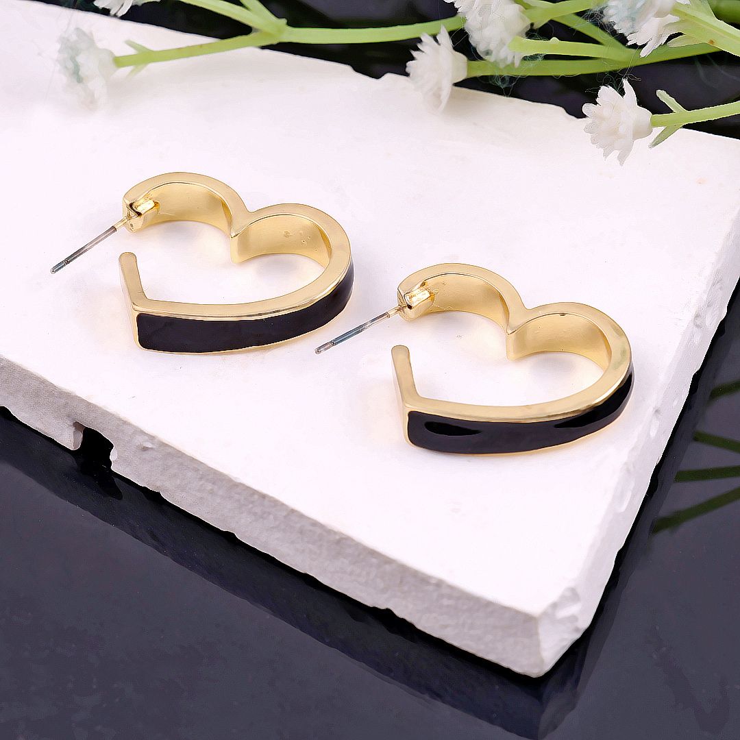 Bling Bloger Heart Earrings