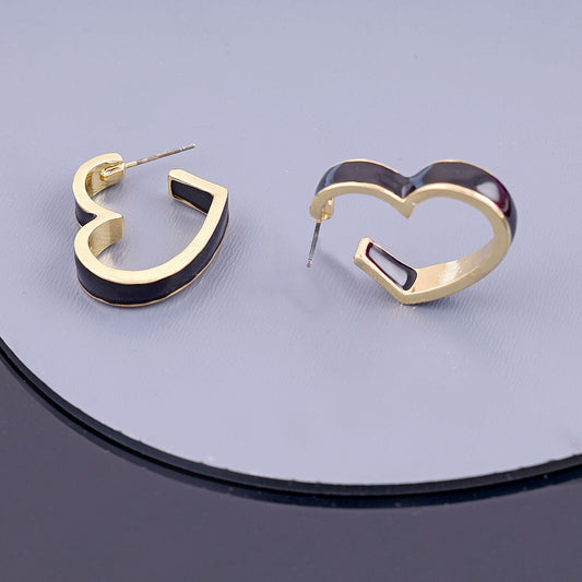 Bling Bloger Heart Earrings