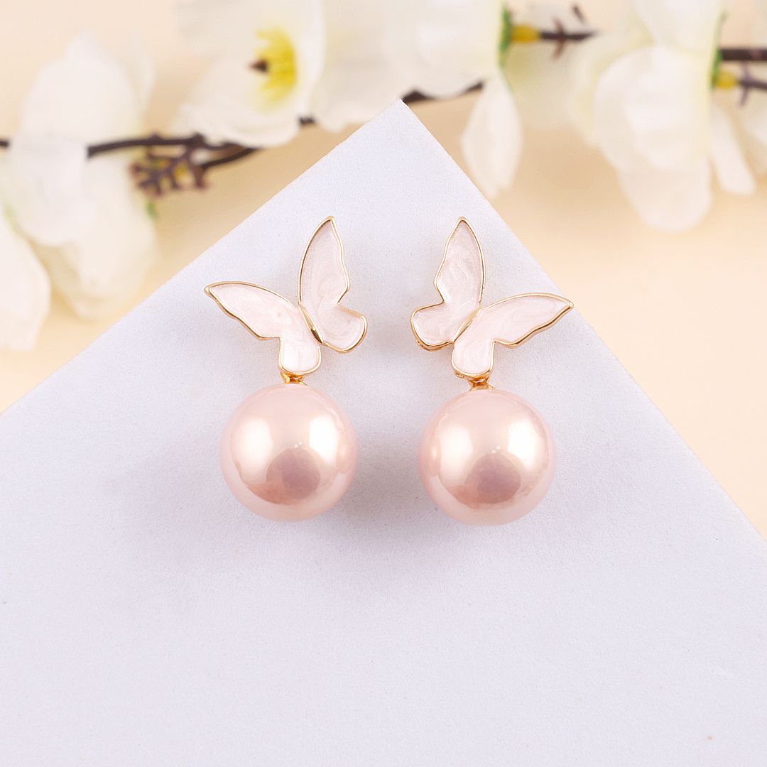 Opulent Butterfly Drop Earring